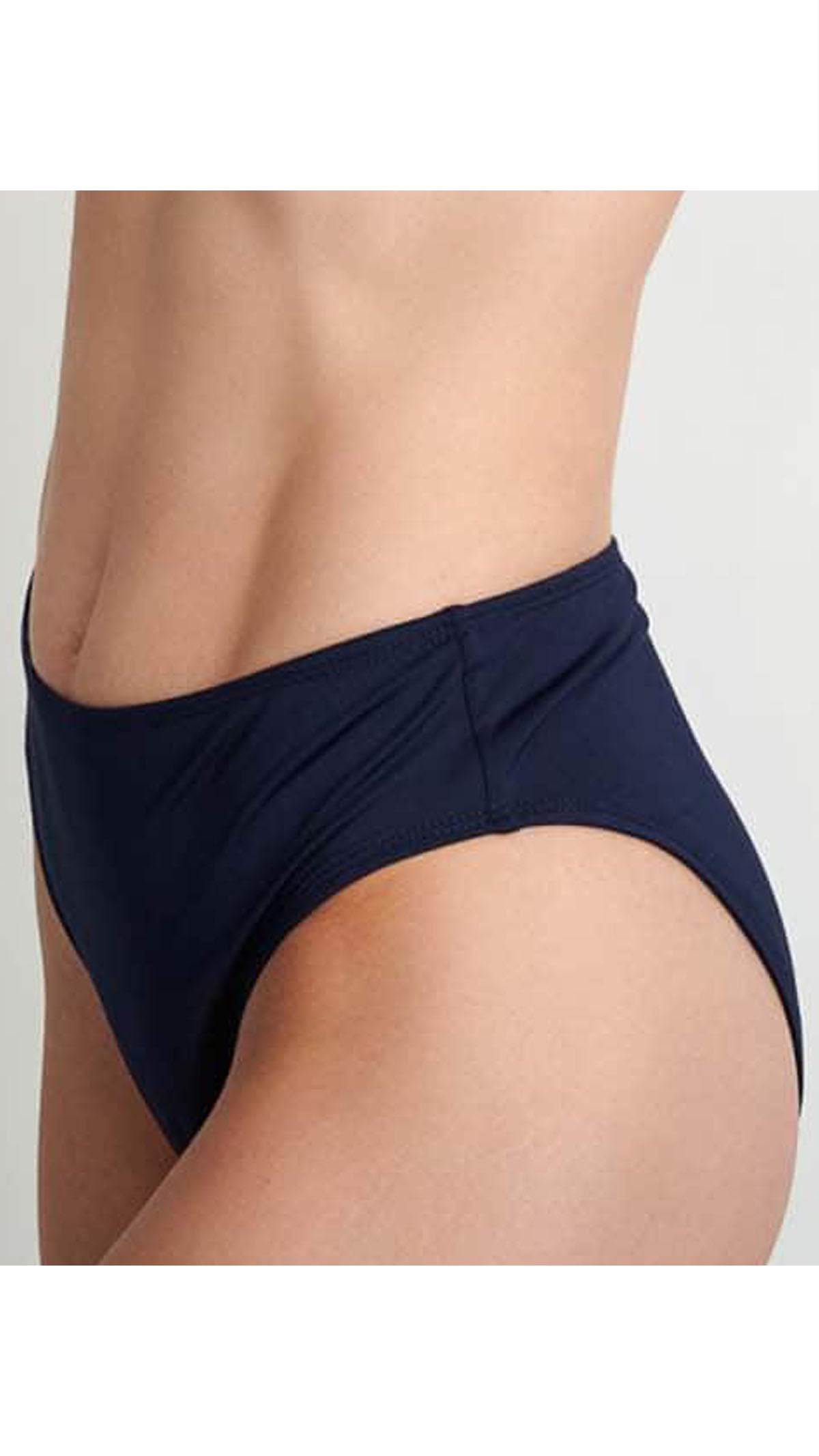 BLU4U ΓΥΝΑΙΚΕΙΟ ΨΗΛΟΜΕΣΟ ΜΠΙΚΙΝΙ BOTTOM 24365089 FASHION SOLIDS ΜΑΥΡΟ