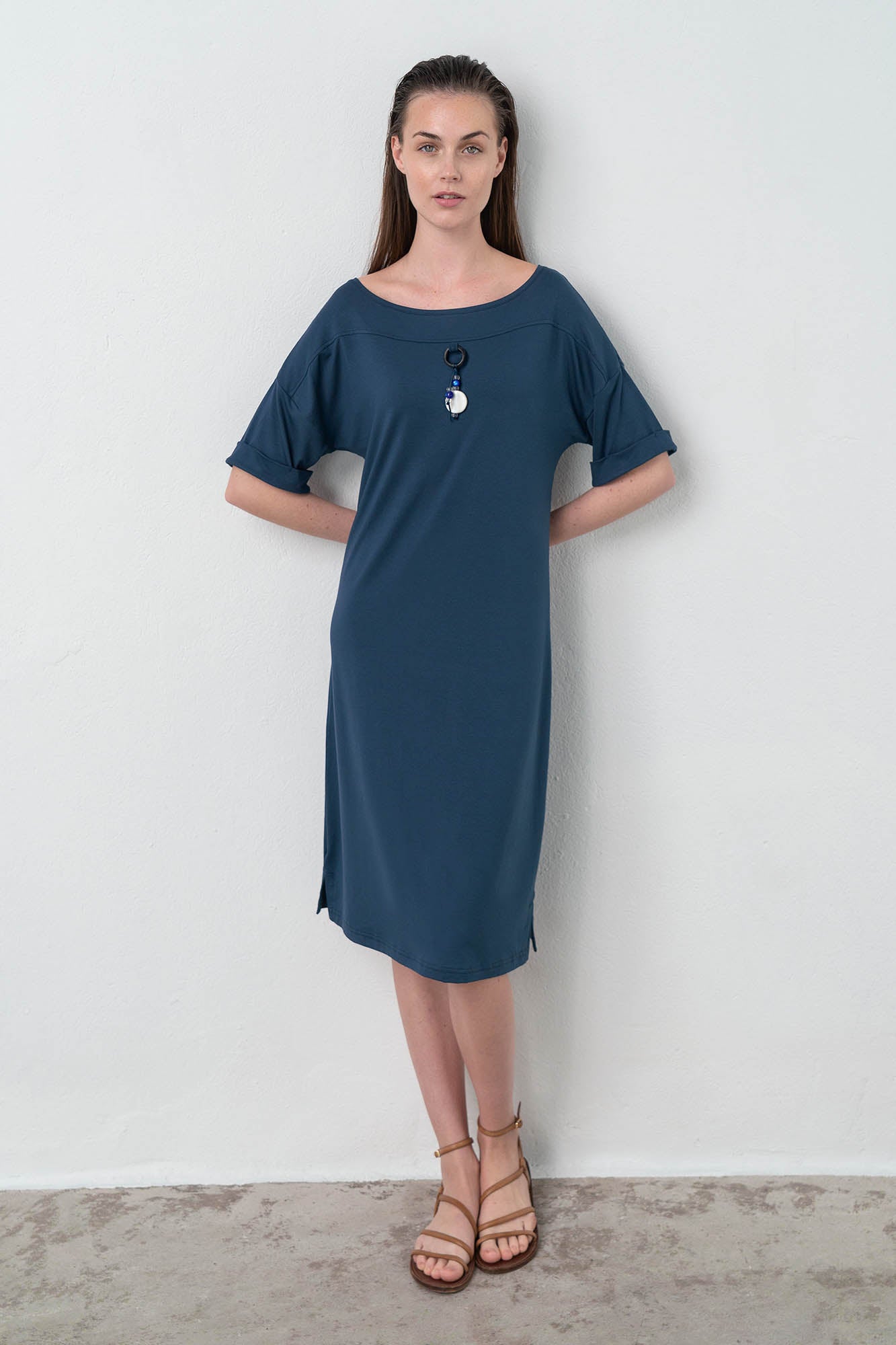 Vamp - Φόρεμα με Κοντό Μανίκι 16924 BLUE MARINE