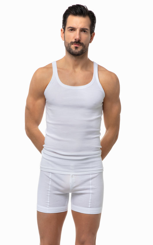 Classic Men's 2x2 Rib Sleeveless Undershirt 10000