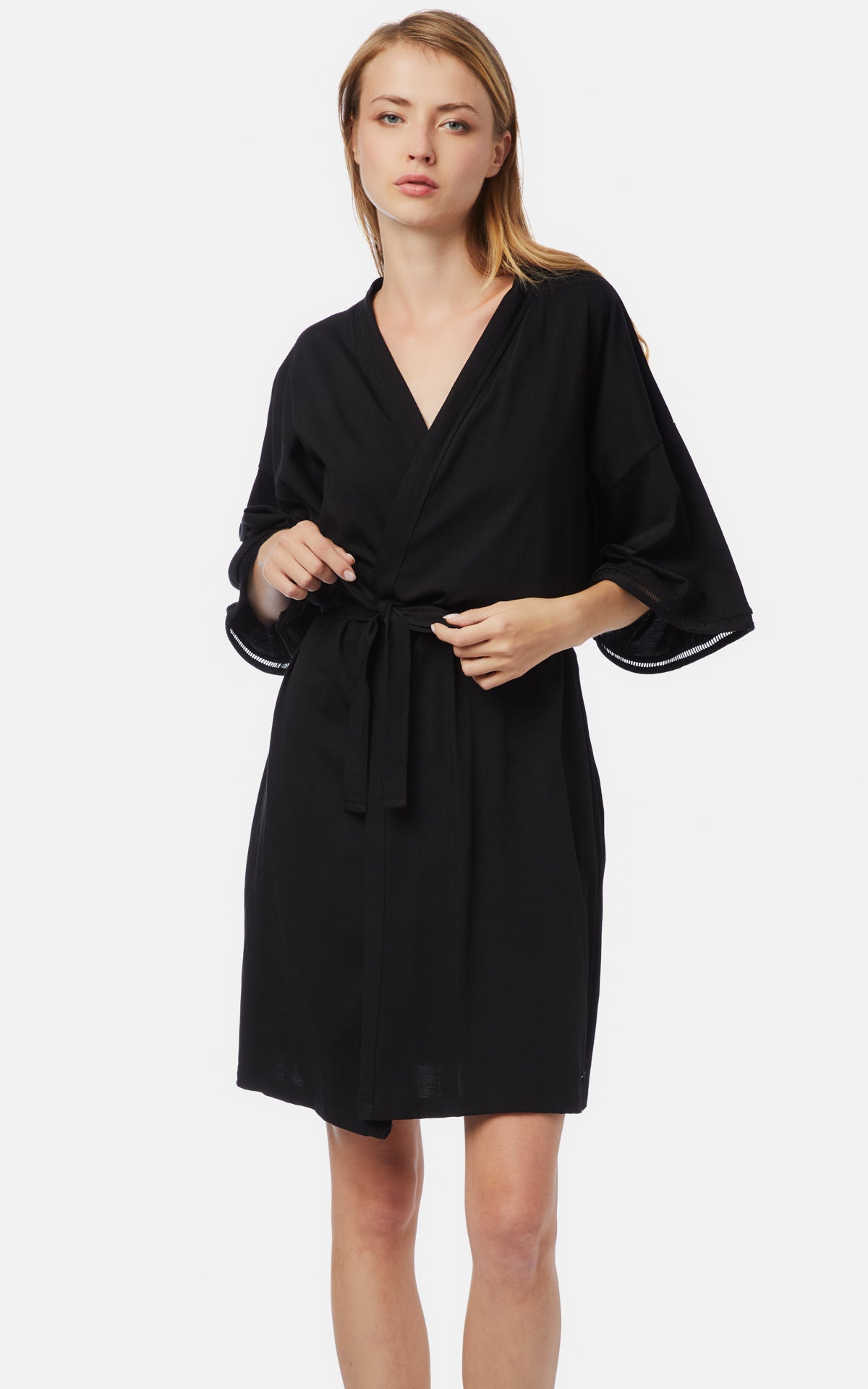 Modal One Color Women's Night Robe 90-52163