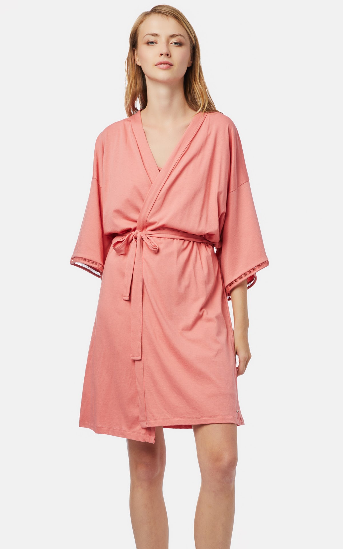 Modal One Color Women's Night Robe 90-52163