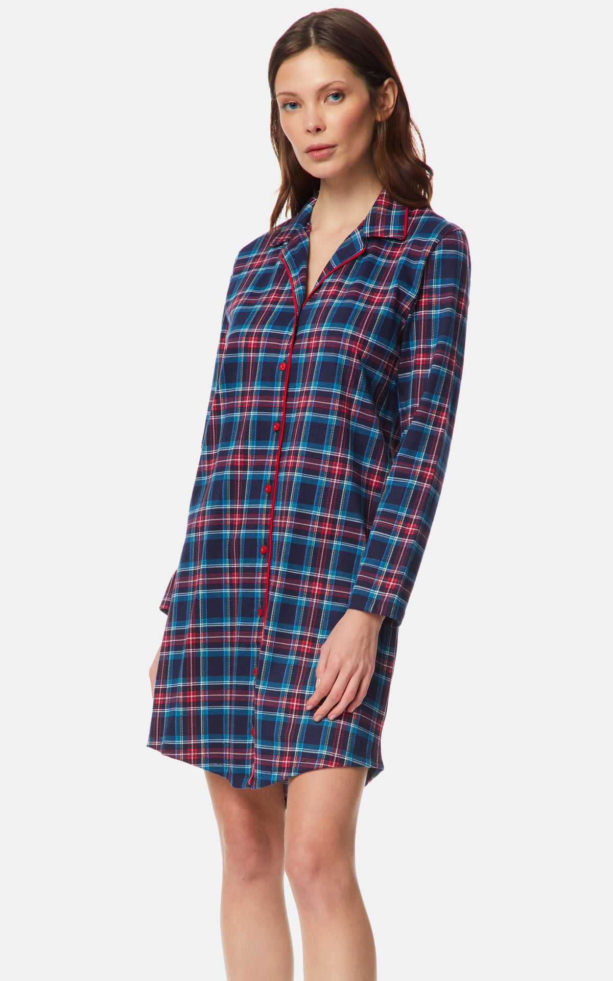 Maternity Buttoned Longsleeve Women's Nightdress 90-52234